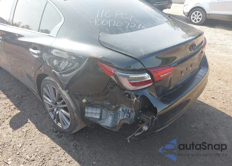 2021 Infiniti Q50 Red Sport 400 Awd from USA, damaged, VIN JN1FV7DR6MM880572